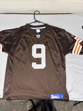 Reebok Brown and White NFL #9 Jersey
